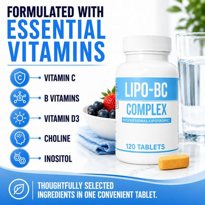Legere Lipo-BC B-Complex Lipotropic Tablets, 120 Tablets