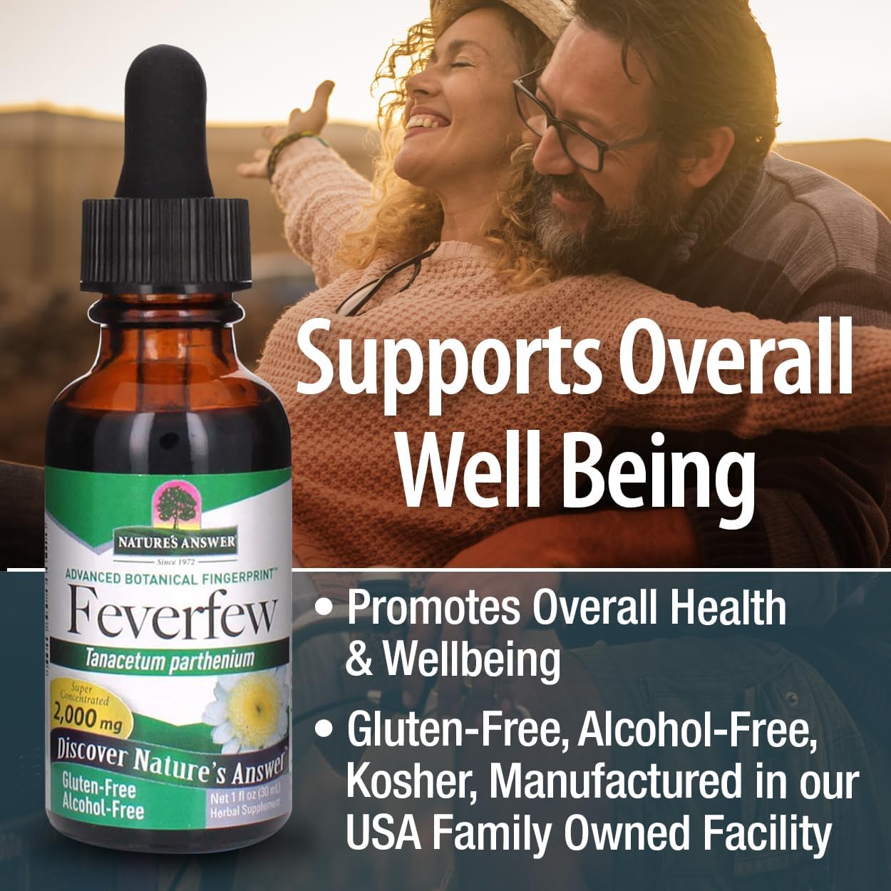 Nature's Answer Alcohol-Free Feverfew Extract 2000mg, 1 oz - görsel 5