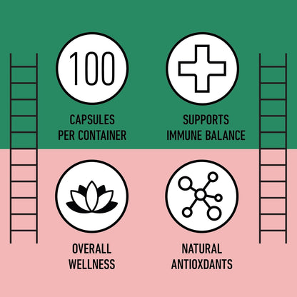 Organic Hibiscus Capsules, 550 mg, 100 Count – Plant-Based Supplement