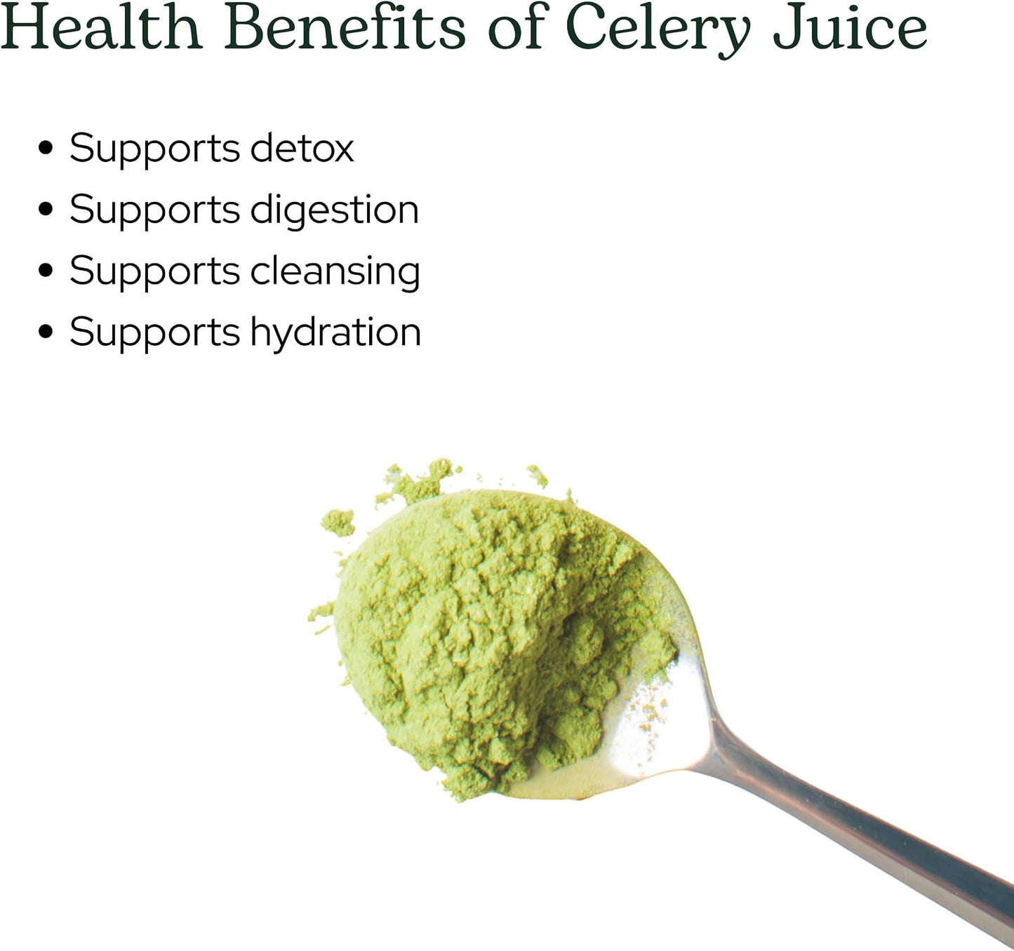 Eclectic Herb Organic Celery Juice Powder - Freeze Dried Nutritional Supplement, 90 g - görsel 4