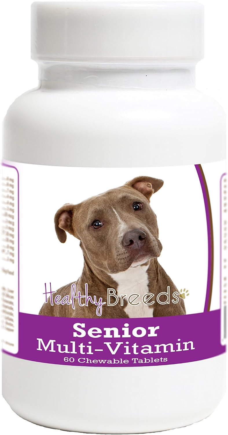 Healthy Breeds Pit Bull Senior Dog Multivitamin Tablets 60 Count - görsel 1