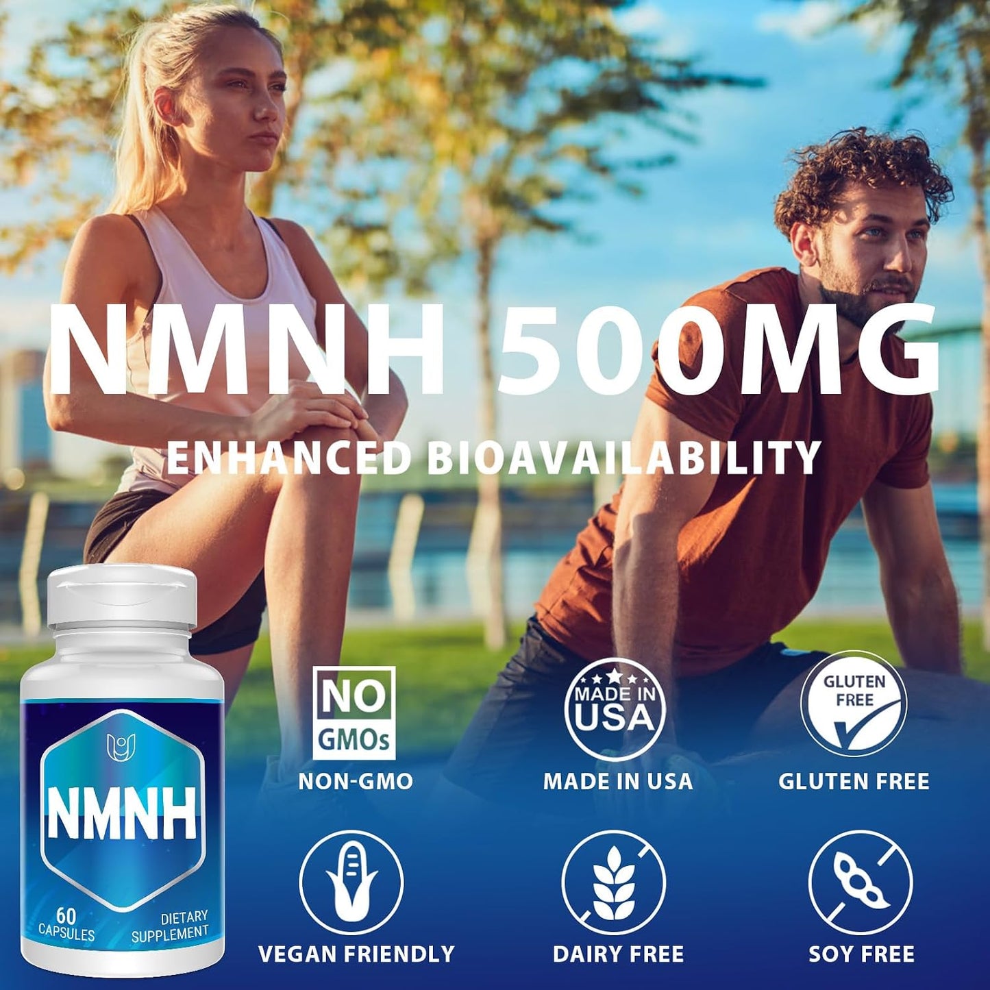 Ucessuyy NMNH (Dihydronicotinamide Mononucleotide) – NAD+ Booster for Healthy Ageing, Energy & Focus – 120 Capsules - görsel 3