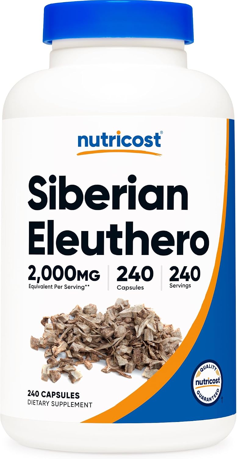 Nutricost Siberian Eleuthero 500mg, 240 Capsules - görsel 1