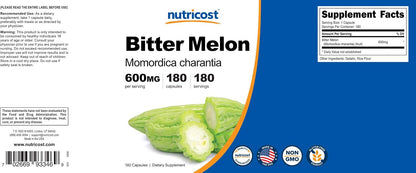 Nutricost Bitter Melon Extract 180 Capsules