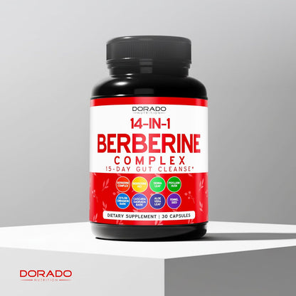 DORADO NUTRITION Berberine Gut Cleanse Food Supplement – 30 Capsules