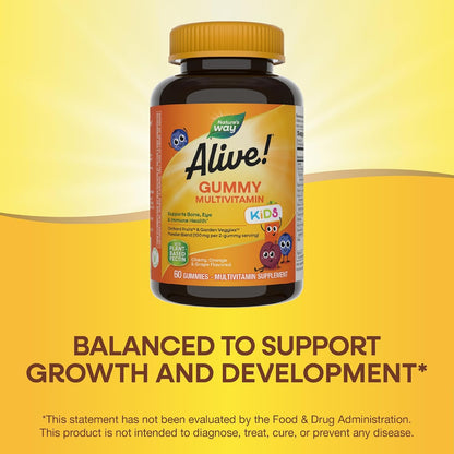 Nature's Way Alive! Kids Multivitamin Gummy, 60 Gummies