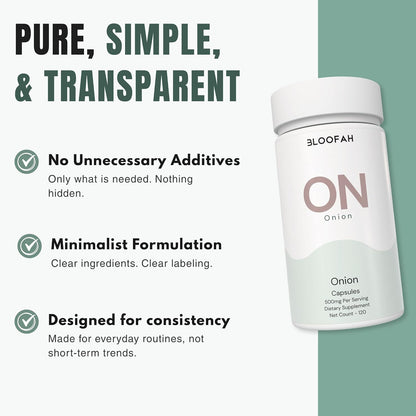 ON Onion Extract Capsules 500mg – Allium cepa Herbal Supplement