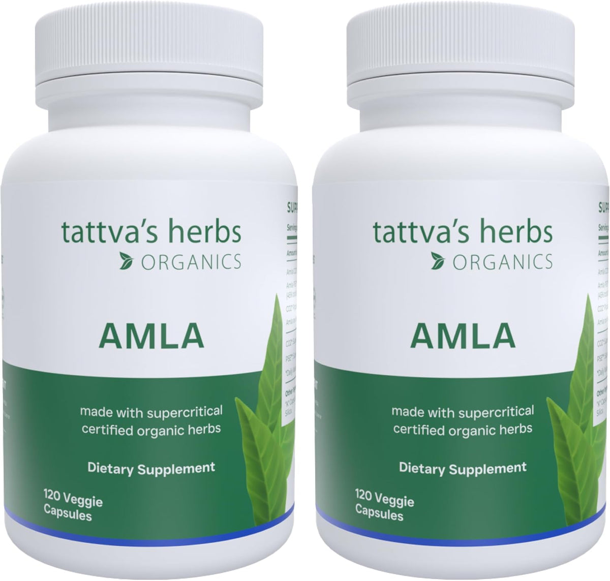 Tattva's Herbs Superfruit Amla Supplement – Natural Vitamin C from Indian Gooseberry, 240 Capsules (2 Pack) - görsel 1