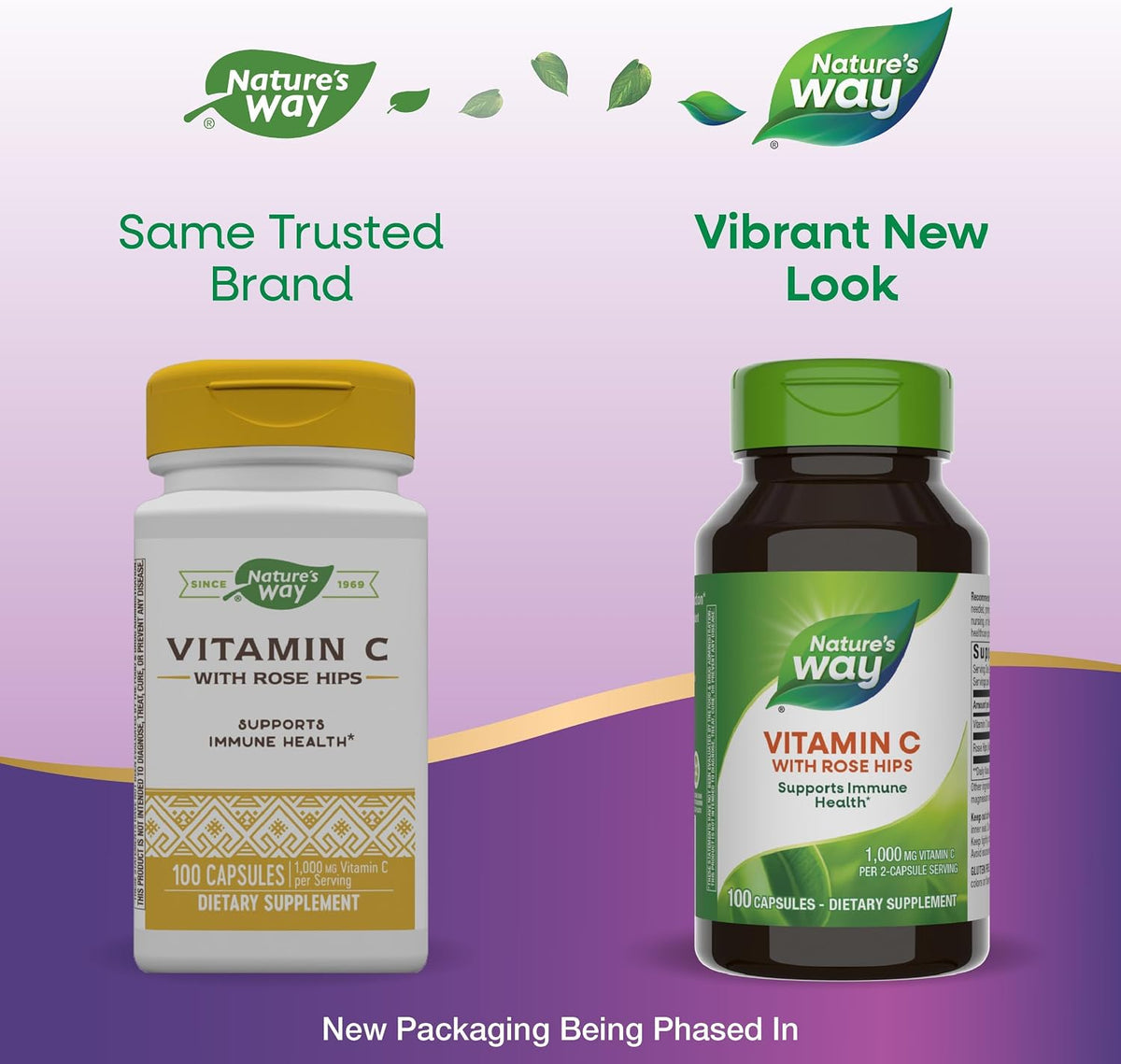 Nature's Way Vitamin C with Rose Hips - Powerful Antioxidant & Immune Function Support - Collagen for Healthy Skin - 1,000mg Vitamin C - 100 Count (50 Servings, 2-Pack) - görsel 3