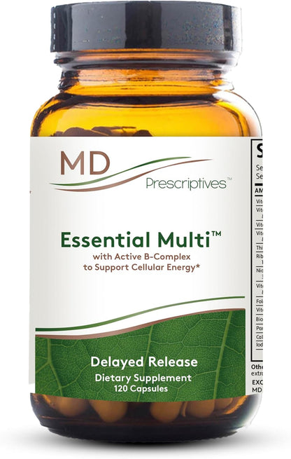 MD Prescriptives - Essential Multi (Delayed Release) - Multivitamin Mineral Complex Supplement for Hormonal Health - 60 Capsules