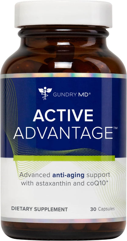 Gundry MD Active Advantage Astaxanthin & CoQ10 Food Supplement – 30 Capsules