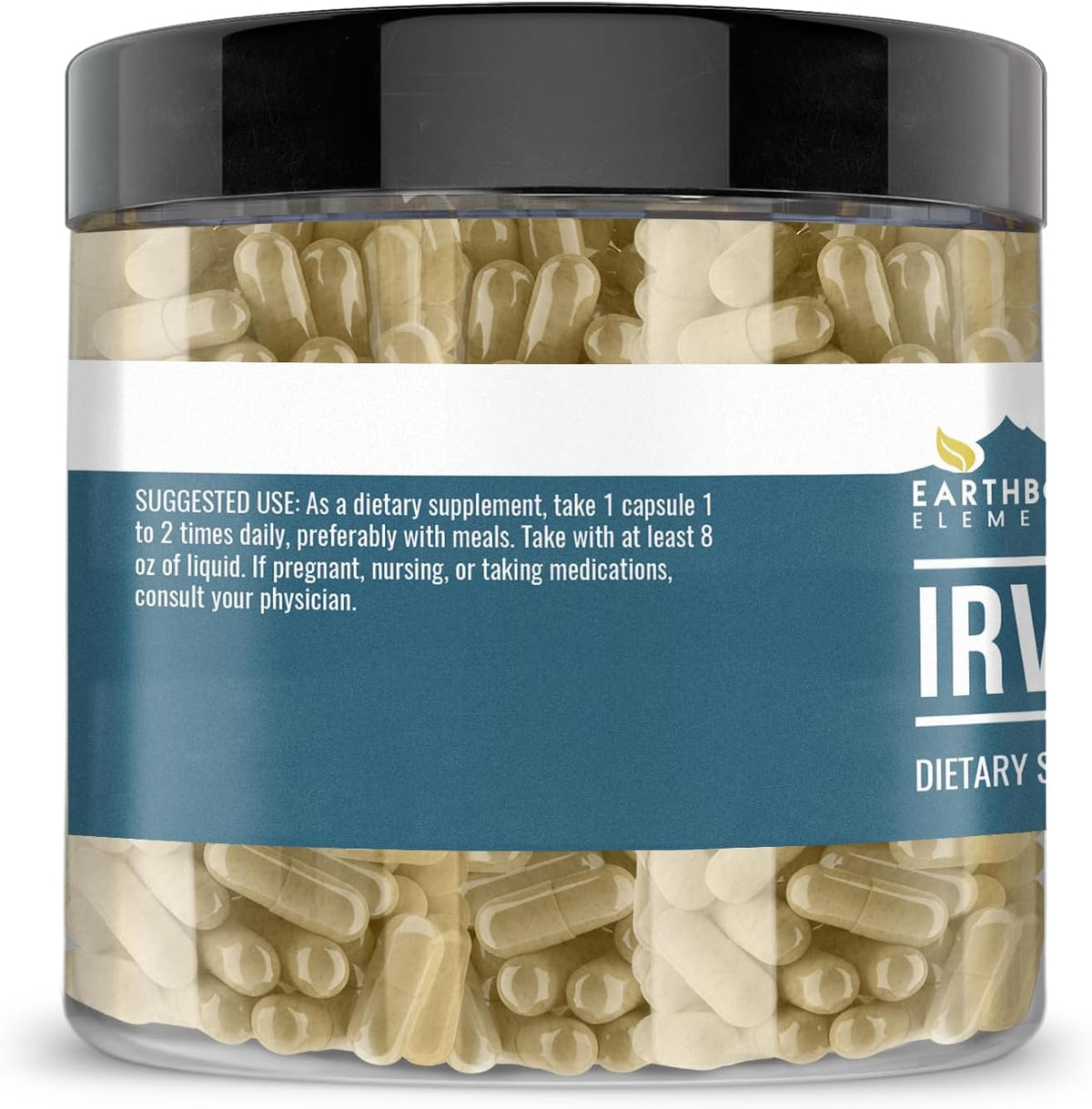 Earthborn Elements Irvingia 200 Capsules, Pure & Undiluted, No Additives - görsel 2