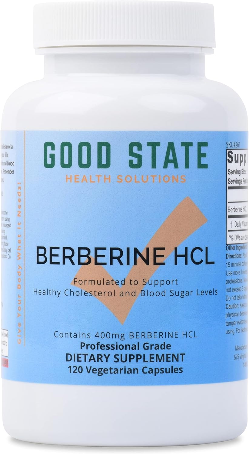 Good State Berberine HCL 400mg, 120 Vegetarian Capsules - görsel 1