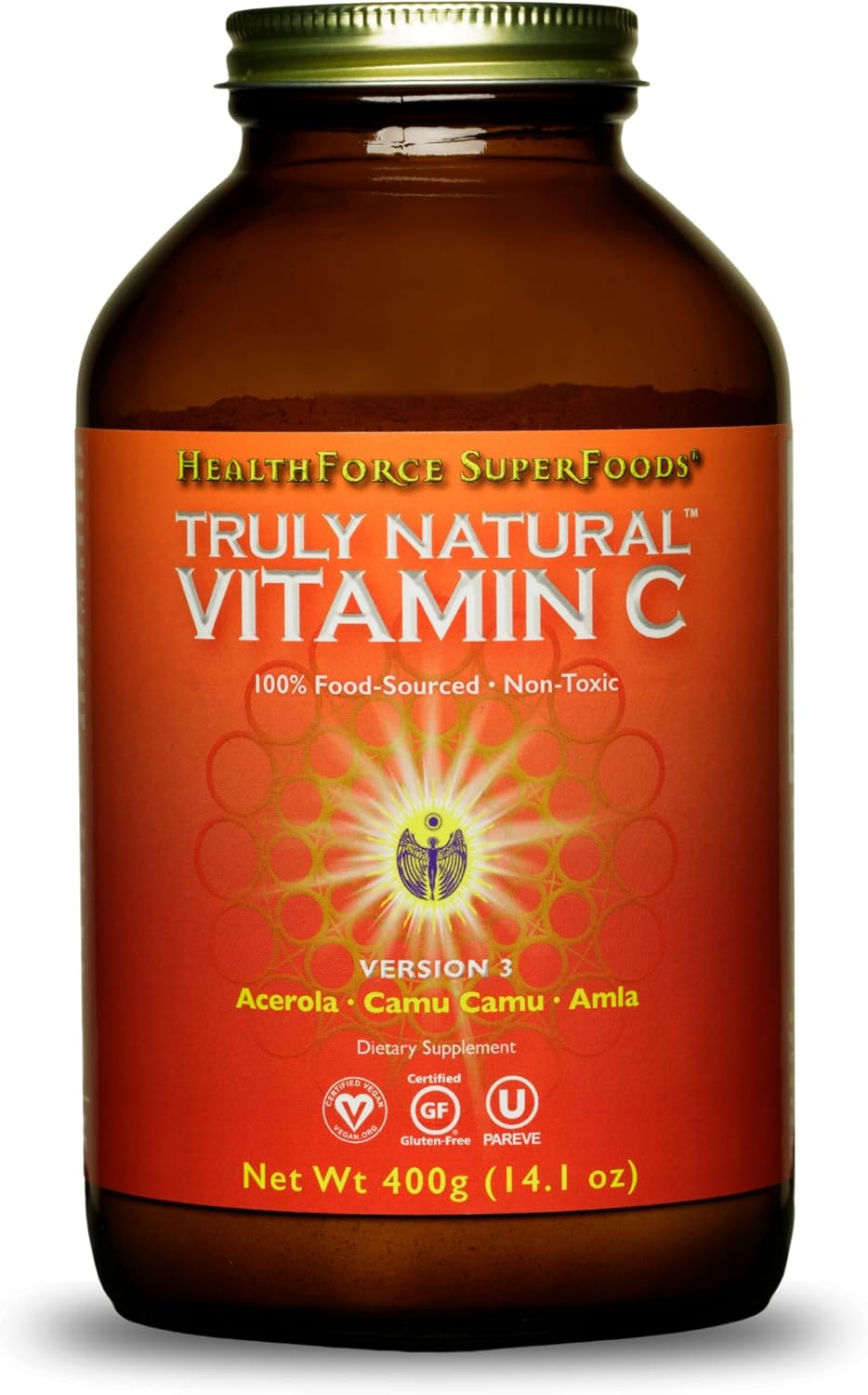 HEALTHFORCE SUPERFOODS Truly Natural Vitamin C Powder - Camu Camu & Acerola - 400g - görsel 1