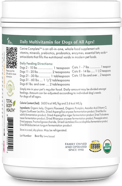 Wholistic Pet Organics Canine Complete Dog Multivitamin Powder