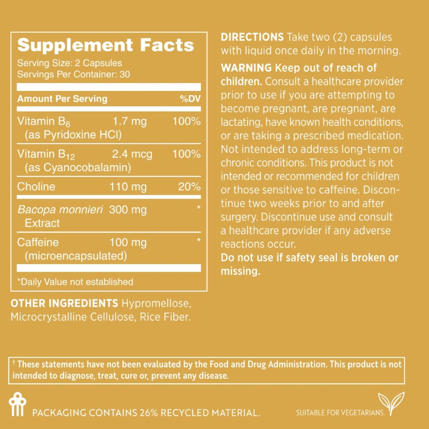 Nu Skin MYND360 Sharp Focus | 60 Capsules | Vitamin B12 & Vitamin B6 for Memory, Focus and Clarity | Caffeine-Infused Brain Health Supplement - görsel 7