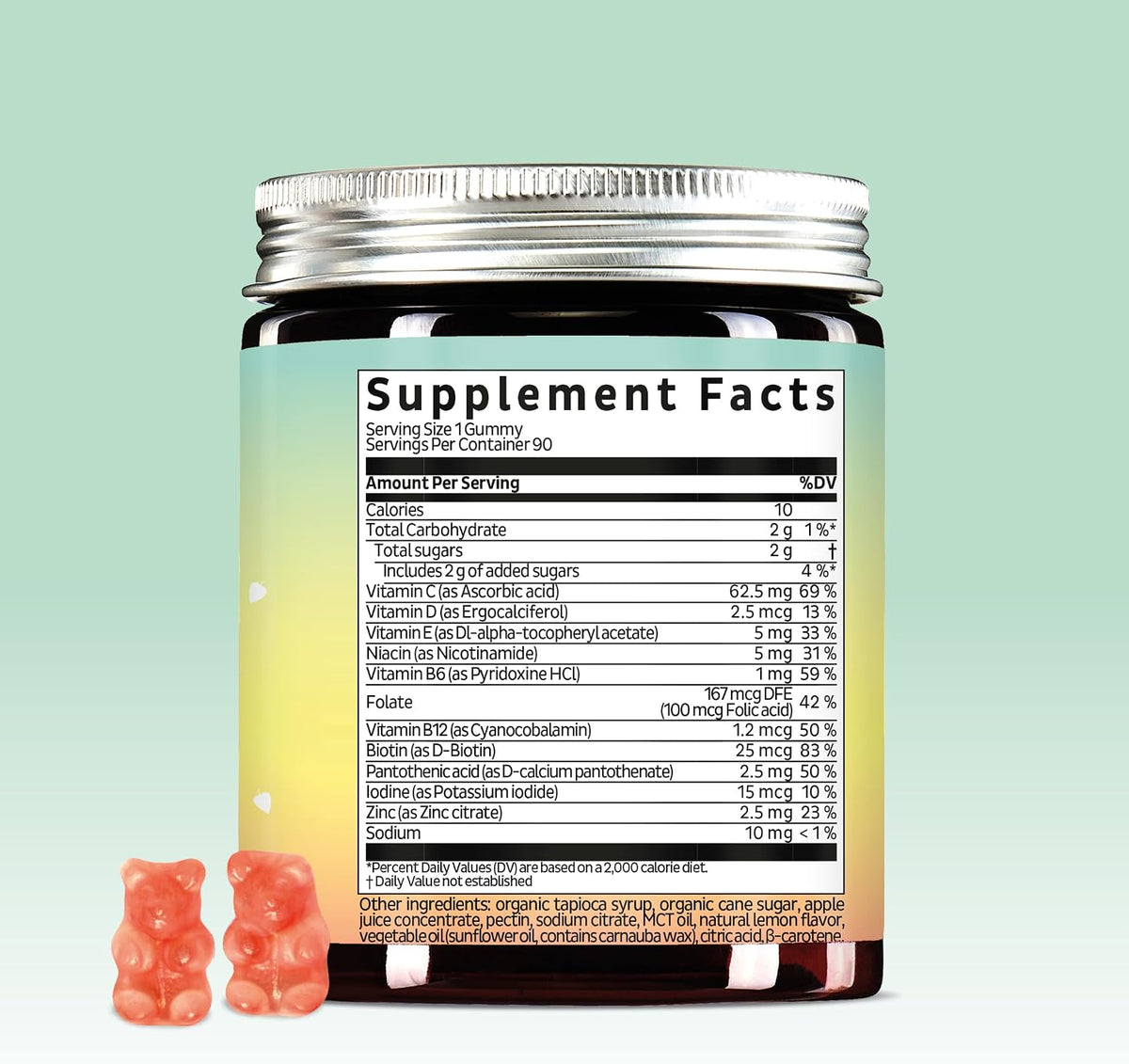 Bears with Benefits Immune Support Gummies – Vitamin C, D, B6 & B12 – Daily Immune Boost – Vegan, Naturally Flavoured (90 Gummies) - görsel 6