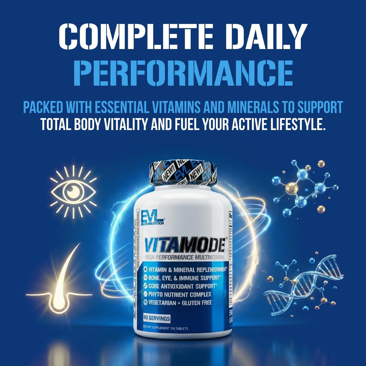 EVL Advanced Daily Multivitamin for Men – with Lycopene, BioPerine & Essential Minerals - görsel 7