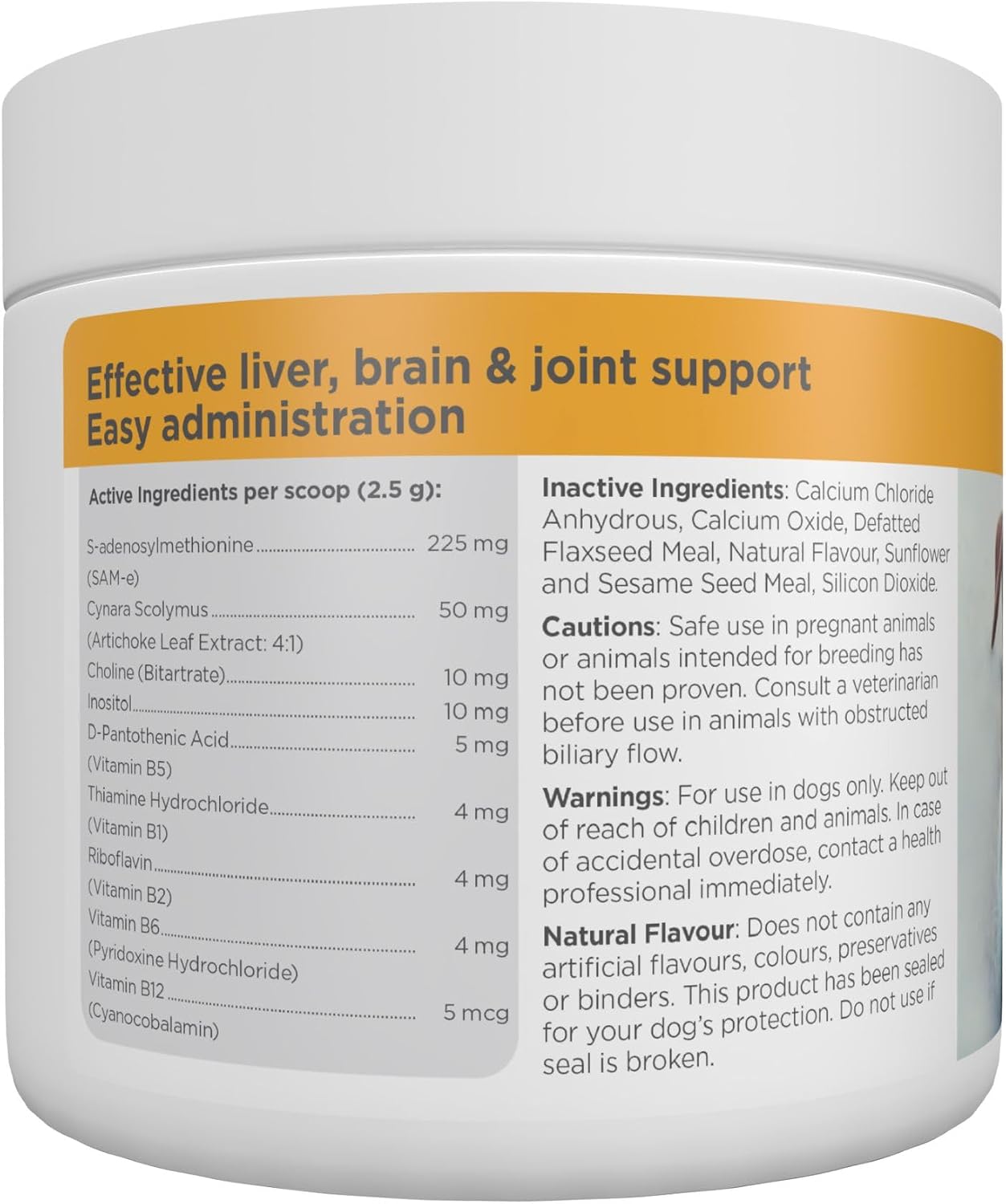 maxxiSAMe Advanced SAM-e Powder Supplement - Liver, Cognitive & Joint Support for Dogs, 150g - görsel 8