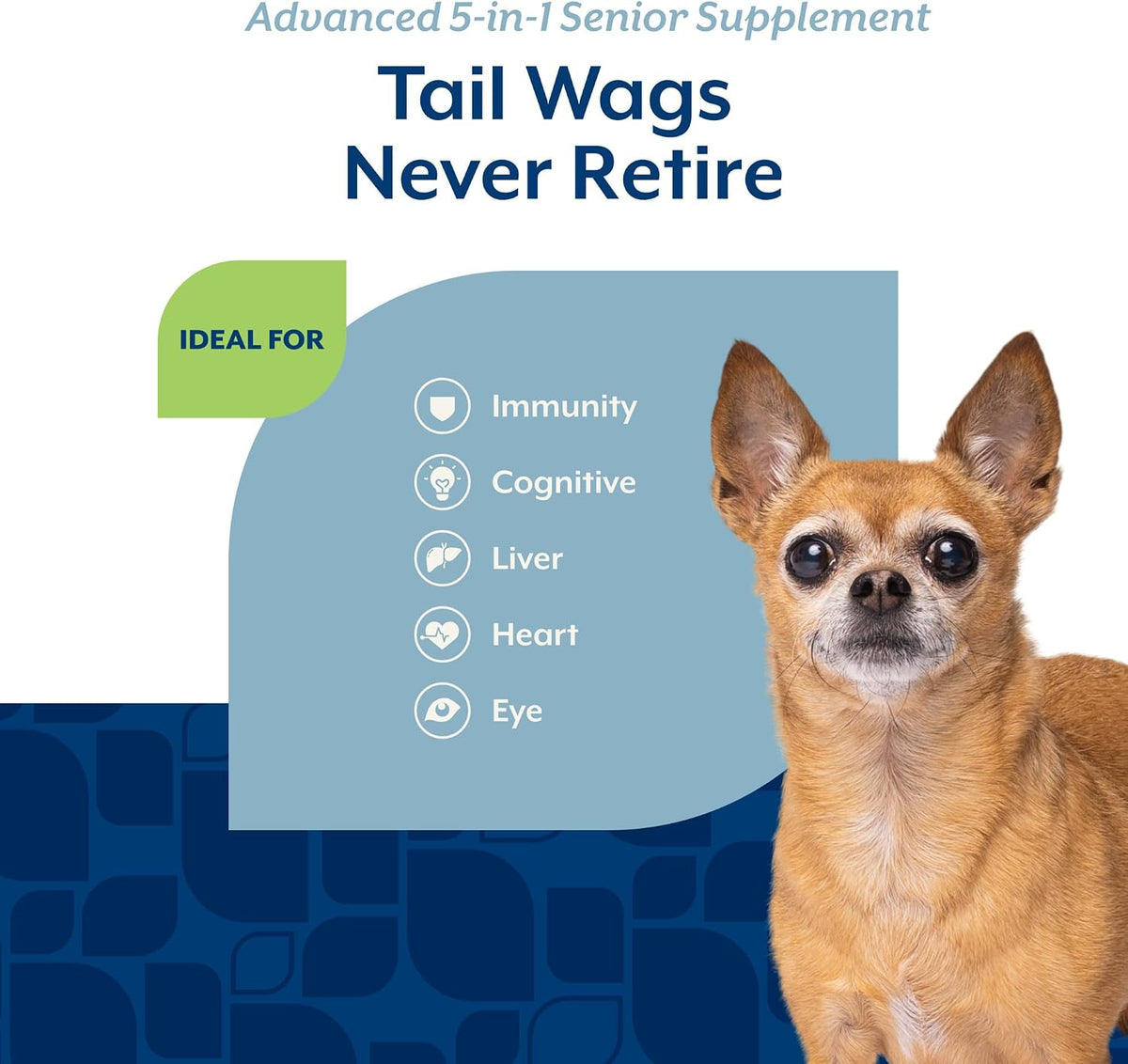 NaturVet Senior Advanced 5-in-1 Support Dog Supplement, 60 Chews - görsel 4