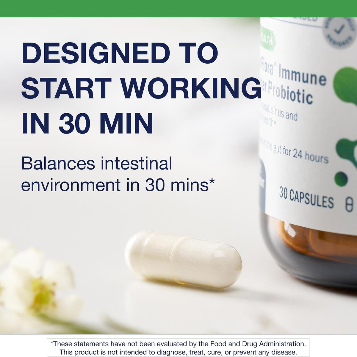 Metagenics UltraFlora Immune Booster Probiotic - 30 Vegetarian Capsules - görsel 3