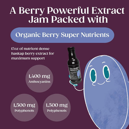 Experience the Power of Haskap – 100% Pressed Organic Haskap Berry Juice, 500 ml