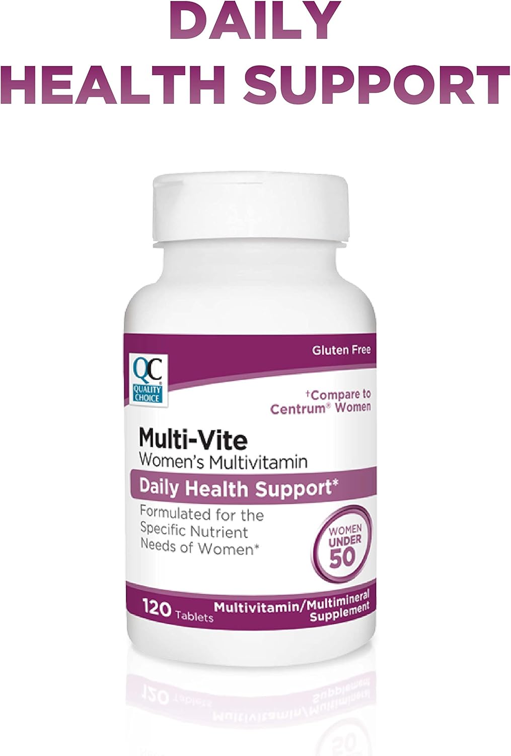Quality Choice Women's Multi-Vite, Multivitamin Tablets for Daily Health Support Formulated for Women Under 50, 120 Tablets - görsel 2