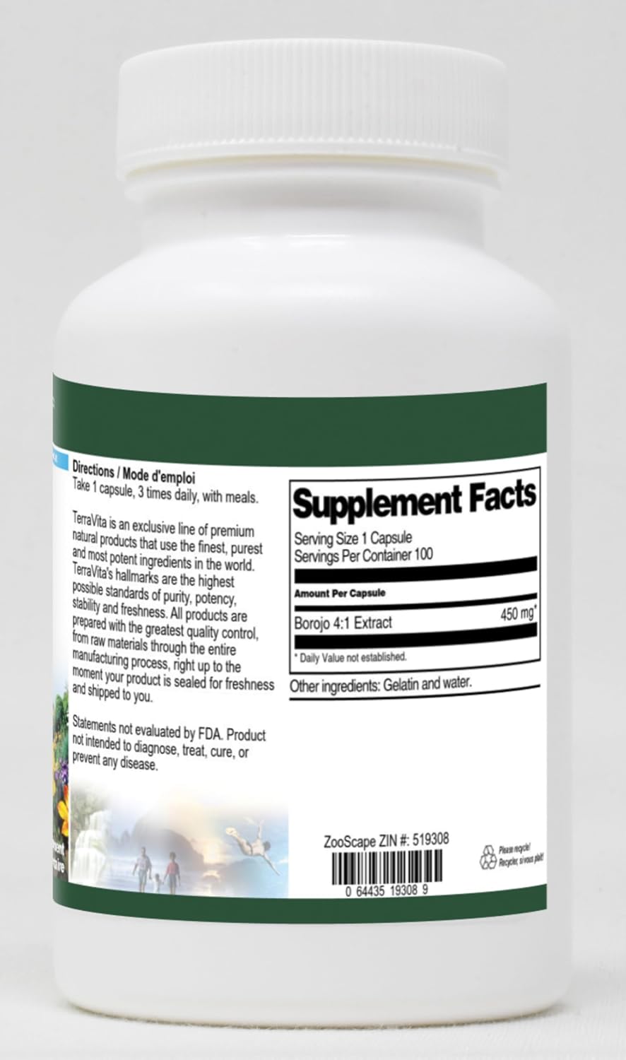 Borojo 4:1-450 mg (100 Capsules, ZIN: 519308) - 3 Pack - görsel 2