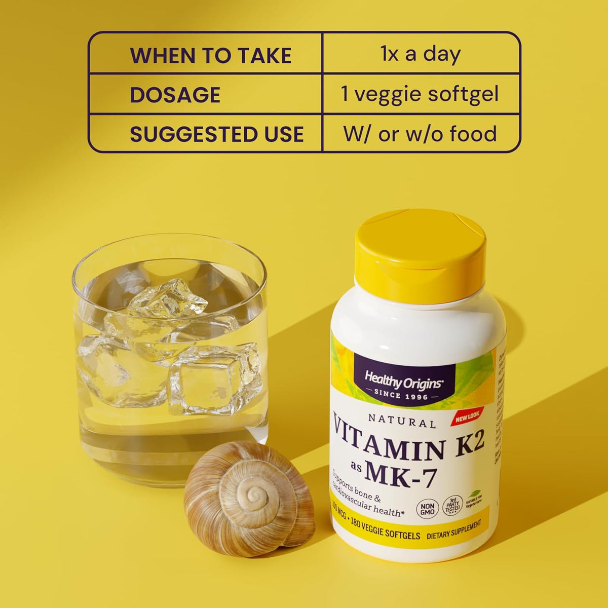 Healthy Origins Vitamin K2 100 mcg (MK-7) - 180 Vegetable Capsules - görsel 5