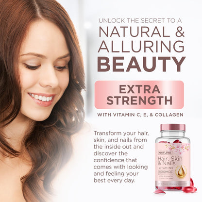 Built by Nature Hair, Skin and Nails Vitamins, 120 Softgels