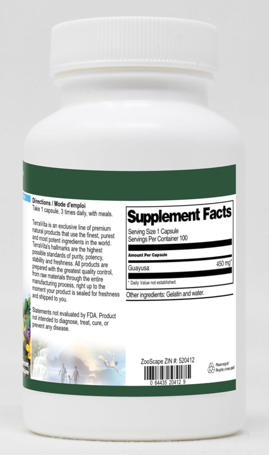 Guayusa – 450 mg (100 Capsules) - görsel 2