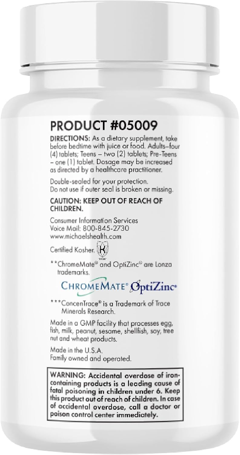 Michael's Health Naturopathic Programmes Essential Minerals - 240 Vegetarian Tablets - görsel 9