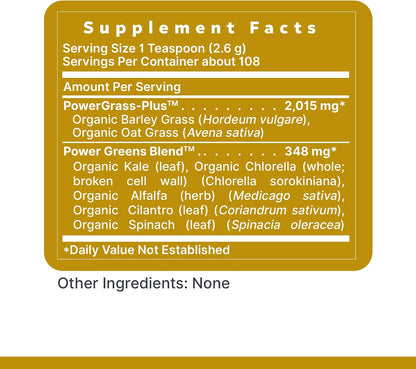 Premier Research Labs Premier Organic Greens - Super Greens Powder, 10 oz