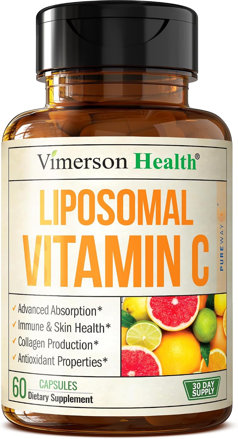 Liposomal Vitamin C 1000mg – Enhanced Absorption Vitamin C Capsules – Immune Support Supplement – High Potency for Antioxidant Support – Gentle on Digestion & Fast Uptake. 60 Capsules - görsel 1