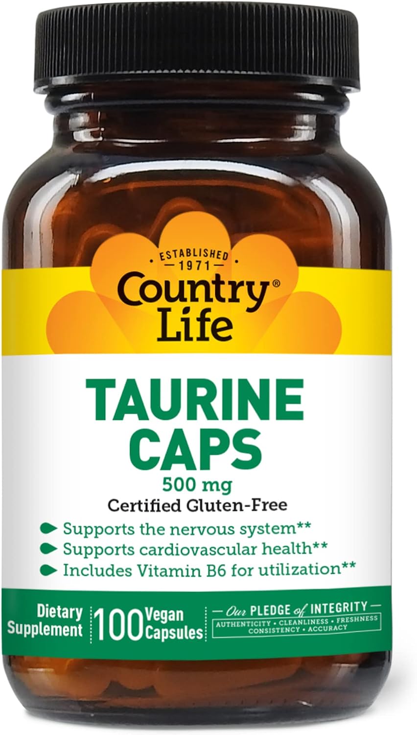Country Life Taurine 500mg – 100 Capsules - görsel 1
