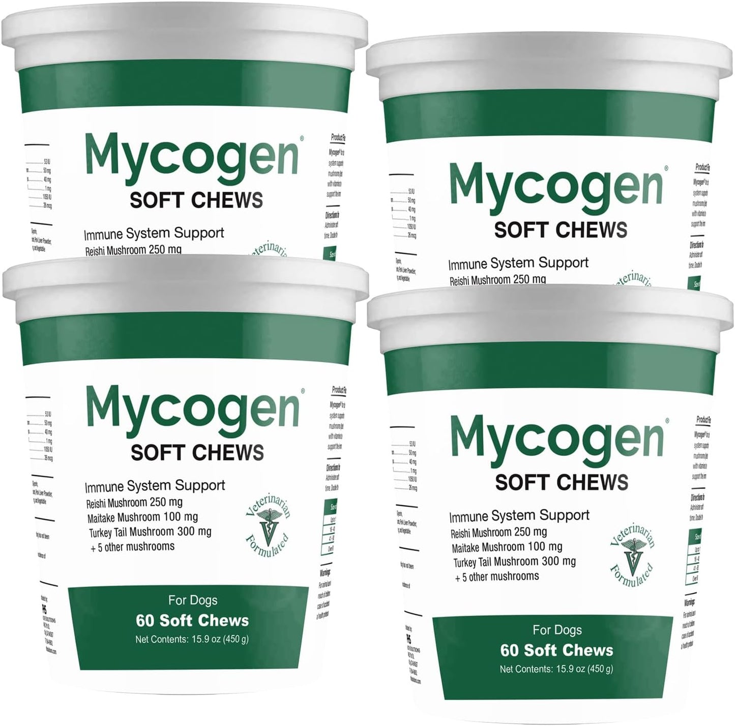 Mycogen Soft Chew for Dogs – 8 Species Mushroom Blend for Immune Support – Turkey Tail, Reishi, Shiitake, Cordyceps, Black Tree Fungus – 120 Tasty Soft Chews - görsel 10