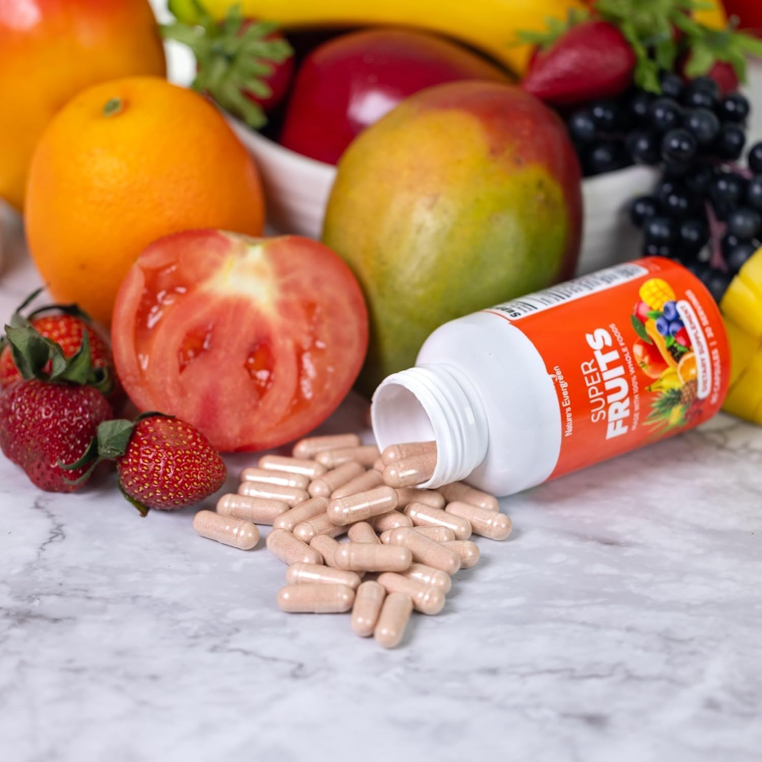 Fruit and Vegetable Supplement – Nature's Evergreen – 180 Capsules (Pack of 2) - görsel 8