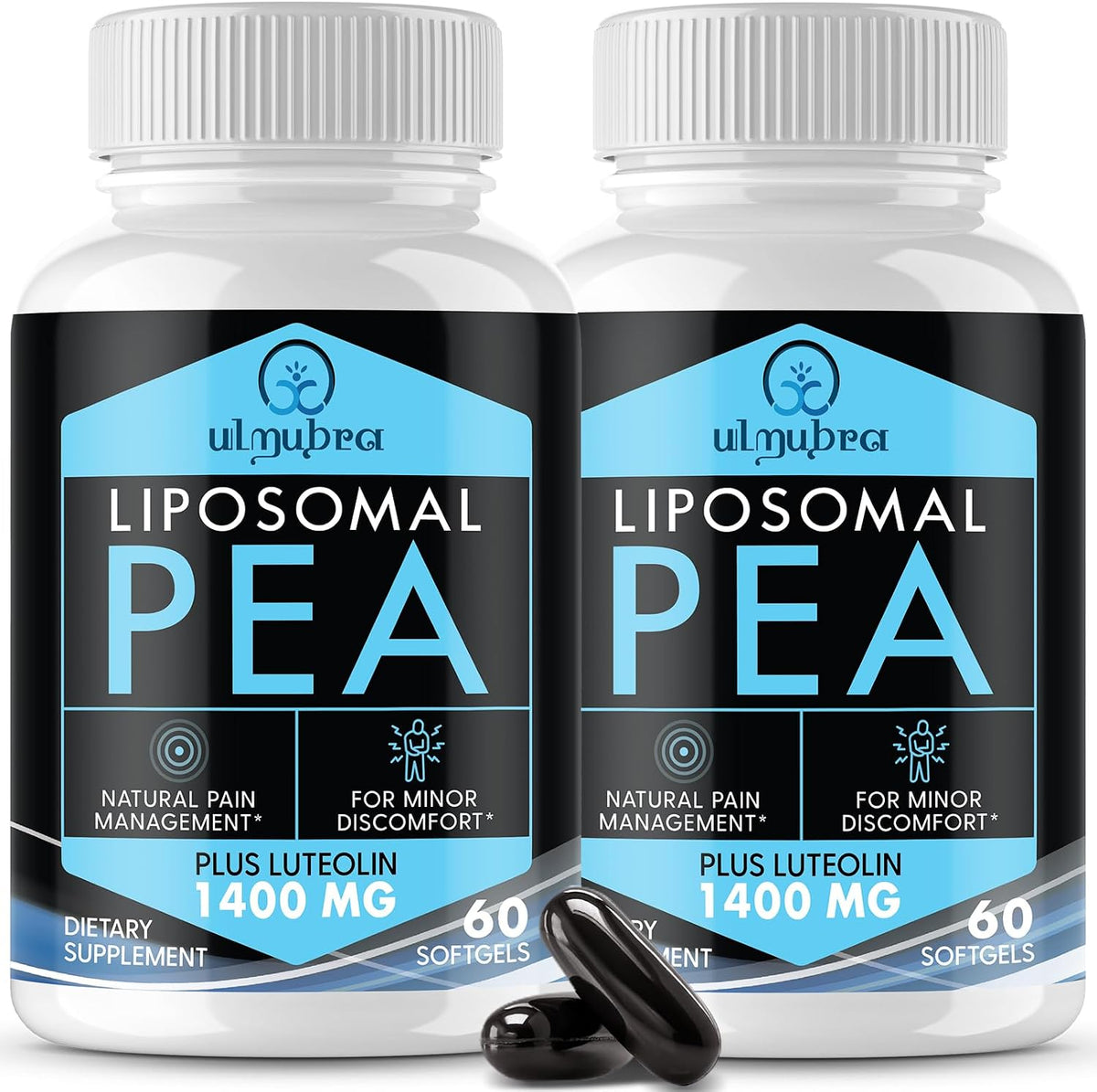 Ulmubra Liposomal Palmitoylethanolamide 1300 mg Plus Luteolin 100 mg - 60 Softgels - görsel 8
