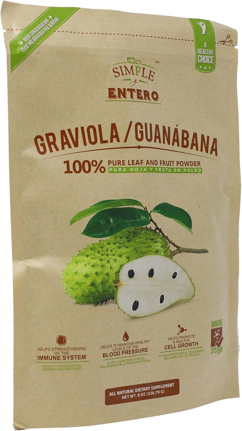 Graviola (Soursop) Supplement - 100% Pure Leaf & Fruit Powder, 227g - görsel 5