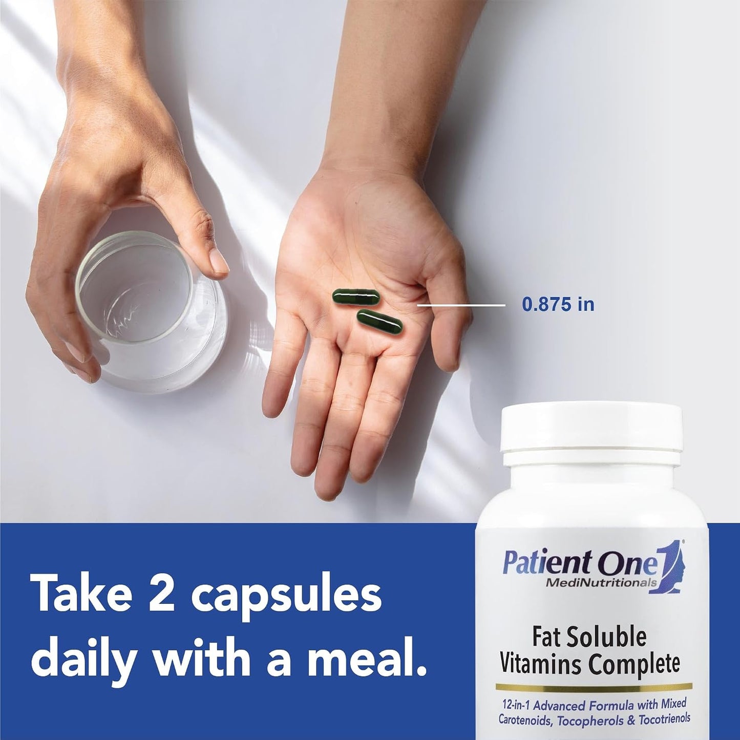 Patient One Fat Soluble Vitamins Complete – Food Supplement for Whole-Body Wellness with Vitamins A, D, E, K, and Carotenoids (60 Capsules) - görsel 3