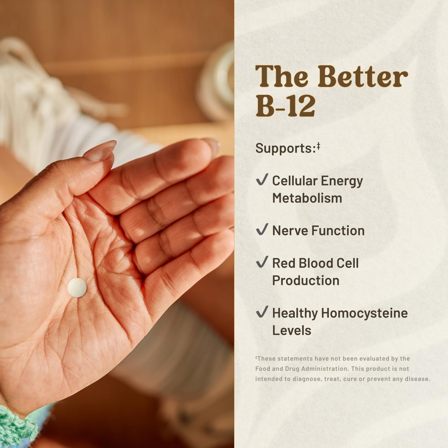 KAL Vitamin B12 Methylcobalamin 1000mcg, Fast Dissolve ActivMelt, Natural Raspberry Flavour, 90 Micro Tablets - görsel 3