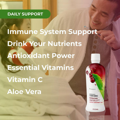 Youngevity Oxybody Cherry Berry Vitamins Minerals & Botanicals – Aloe Vera Liquid Supplement, 946 ml (Pack of 4)