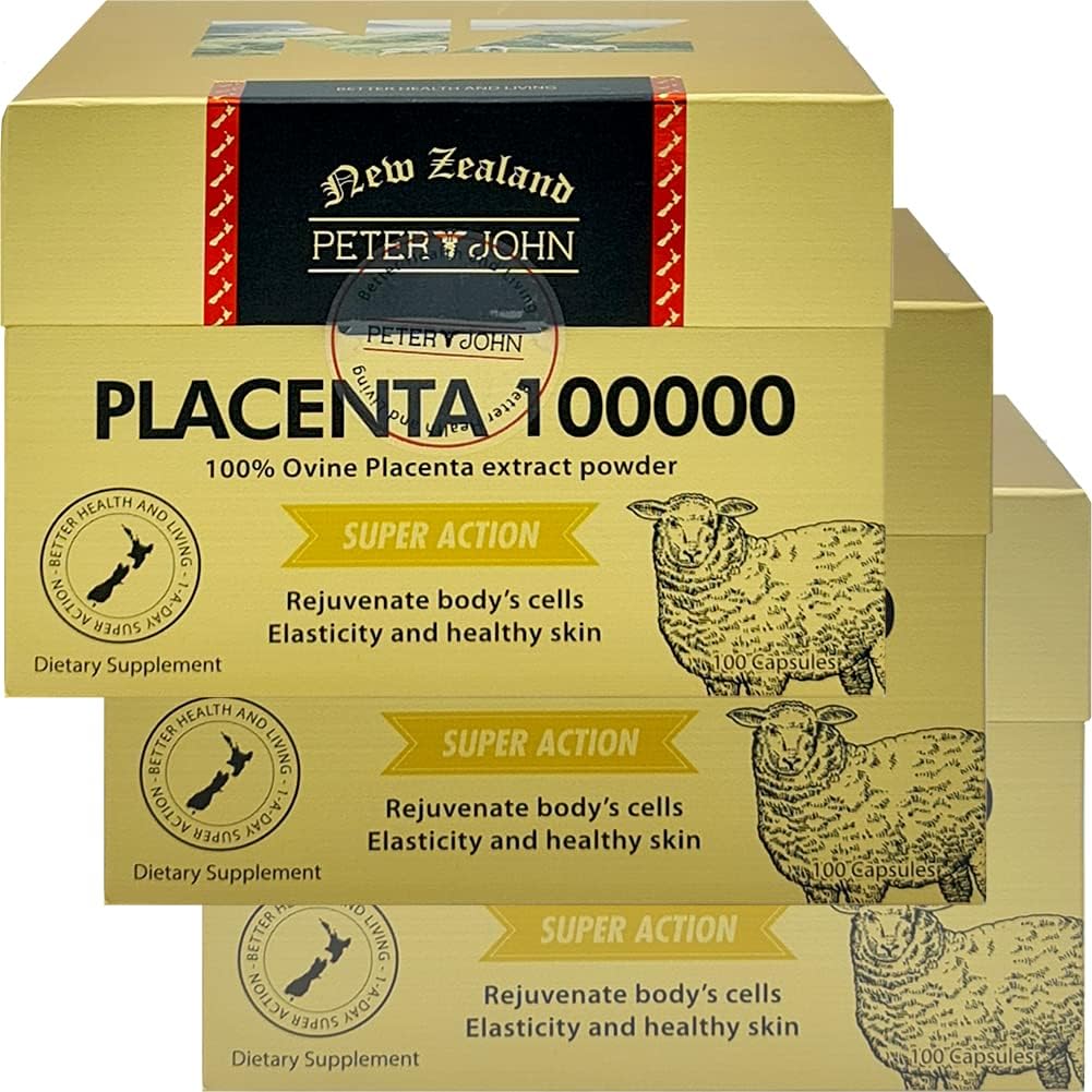 Peter and John 100% Ovine Placenta 100,000mg - 100 Capsules - görsel 1