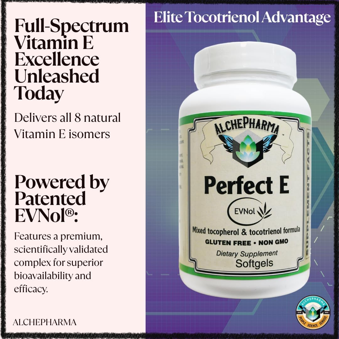 Perfect E - Patented EVNol® Full Spectrum Tocotrienol Complex (268mg - 400 IU) - 30 Softgels - görsel 6