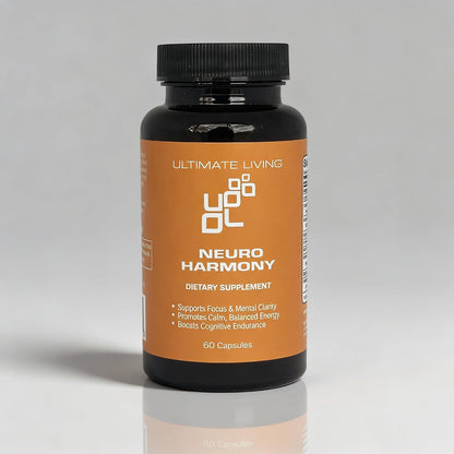 Neuro Harmony - Focus, Concentration and Mood Support - Non-GMO, Vegan, Gluten-Free - 60 Capsules