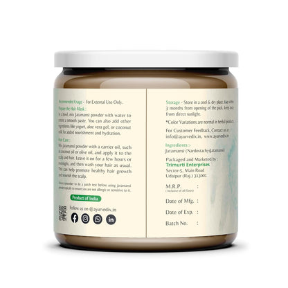 Jatamansi Organic Root Powder – Ayurvedic Hair Care (200g)