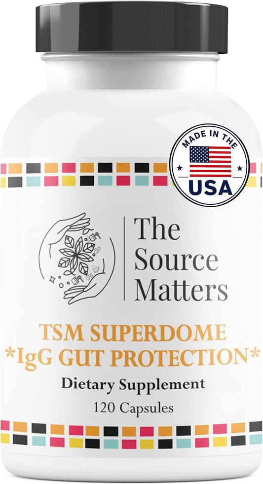 SUPERDOME IgG Gut Protection – Dairy-Free Immunoglobulin G Food Supplement (120 Capsules)