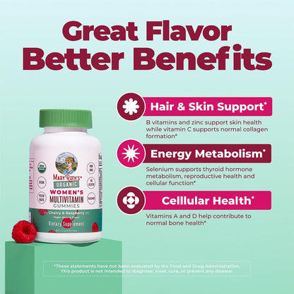 MaryRuth's Multivitamin Gummies for Women, Ages 14+, 60 Gummies