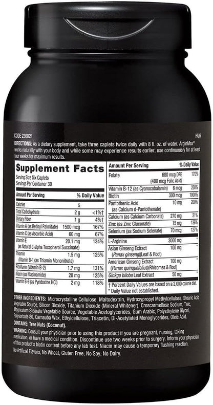 GNC Men's ArginMax Sexual Health Supplement - 180 Tablets
