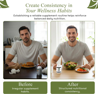 Nature's Biotic Berberine Supplement – Daily Wellbeing Support with Oregano, Garlic, Vitamins C & B6, Magnesium, and Zinc, 90 Capsules